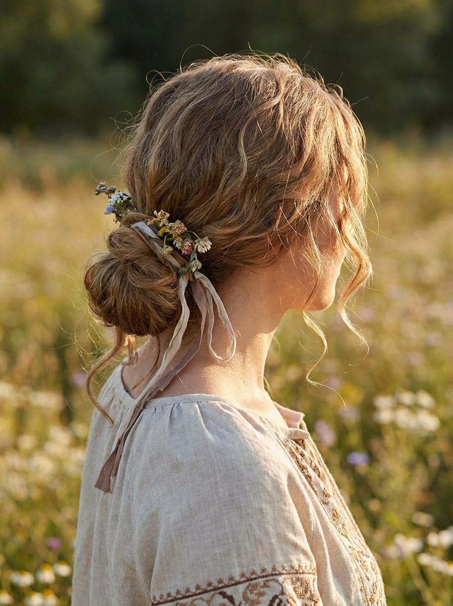 Beach Waves mit Haarspangen - Festival Frisur